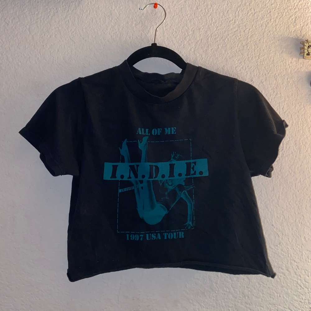 Brandy Melville Indie crop top graphic tee